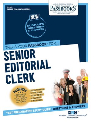 cover image of Senior Editorial Clerk
